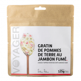 Gratin de pommes de terre au jambon fumé