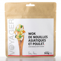 Wok de nouilles asiatiques et poulet