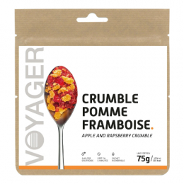 Crumble pomme framboise